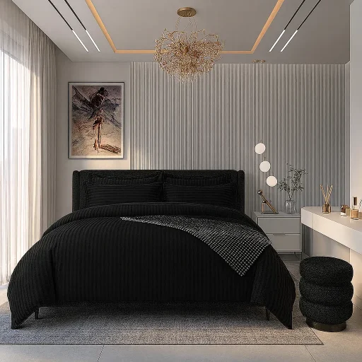 سرویس روتختی هتلی دستر مشکی